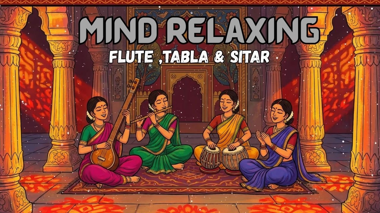 Mind Relaxing Flute Tabla and Sitar Compilation | Hindustani Instrumental Music - Vol - 19