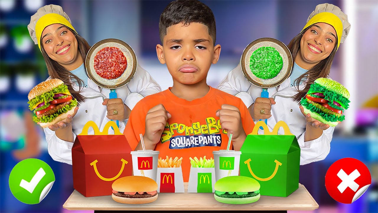 أخيرا..درنا مقلب فيونس 😈 خدعناه وخليناه يأكل '' ماكدونالدز  '' مزيف 🤢❗