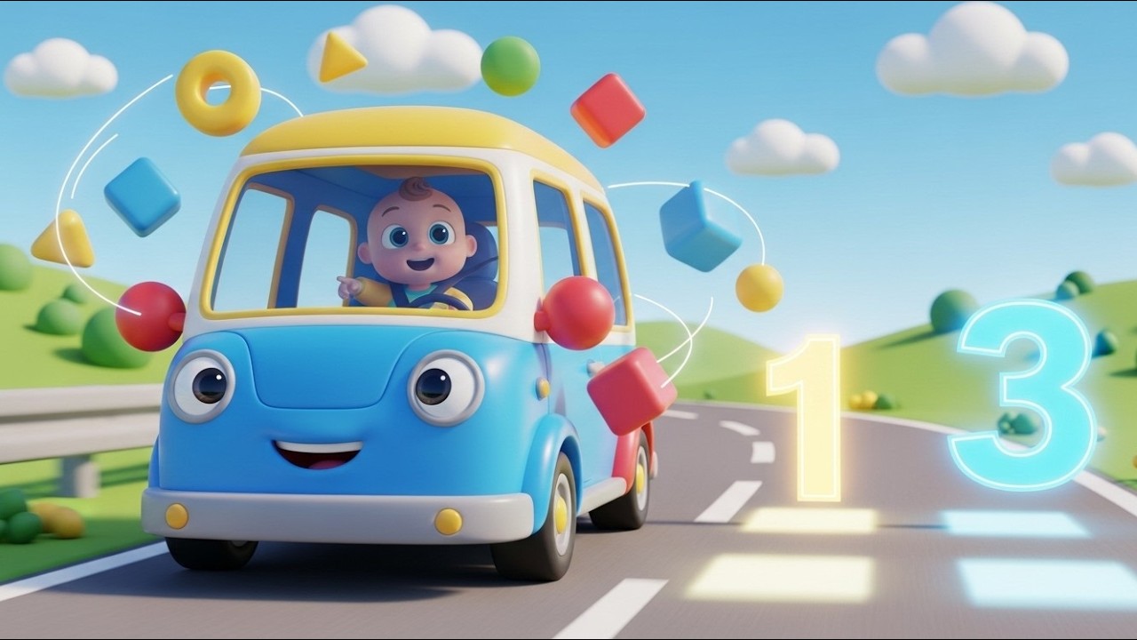 Van Ride Learning Fun 🚐🎒 | Educational Van Adventure for Kids | Learn on the Go