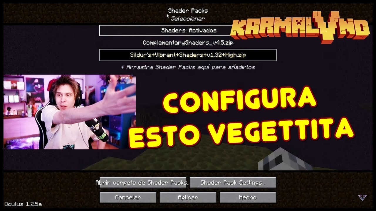 RUBIUS le ense&ntilde;a a configurar minecraft a VEGETTA 😂🤣 KARMALAND 5