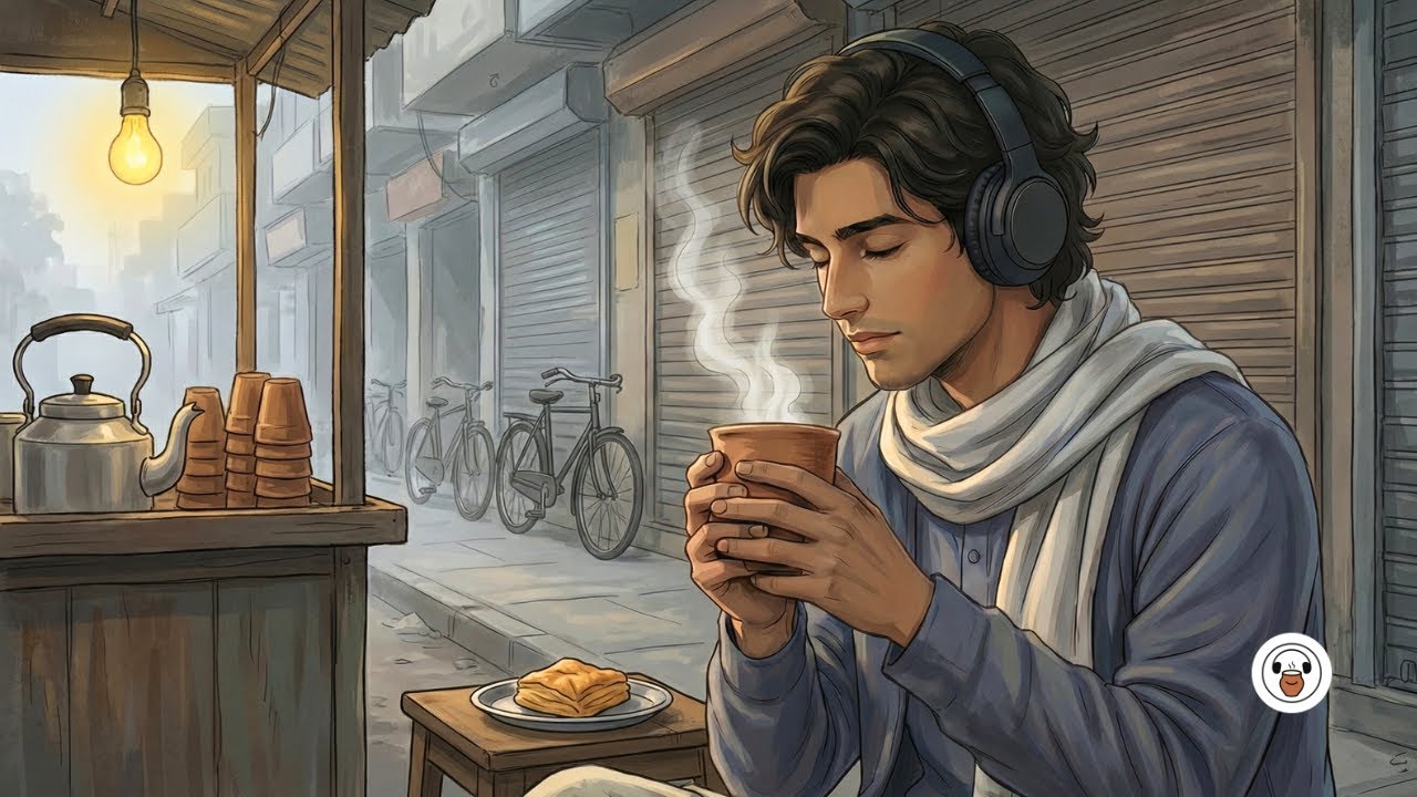 Early morning at the Nukkad ☕ (Warm Indian Lo-Fi for Deep Work)
