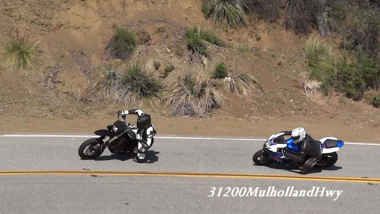 Supermoto Elbow Down & Near Crash 2/25/2012