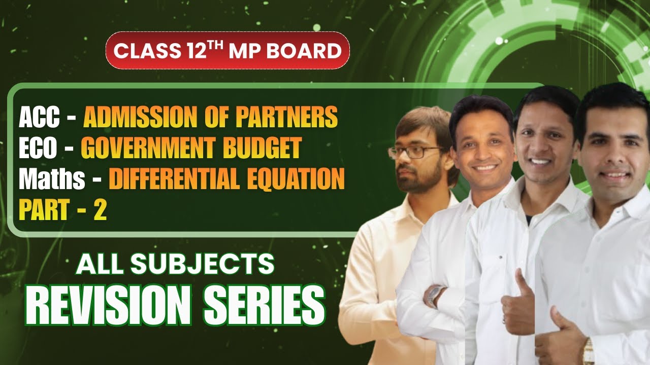 MP Board Class 12th | All Subject LIVE Revision Series Day 10 |  Concept Booster |  PACE |