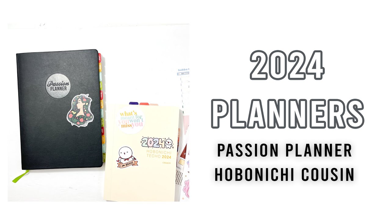 Ежедневники на 2024 год — Passion Planner и Hobonichi Cousin | Идеи для хранения наклеек