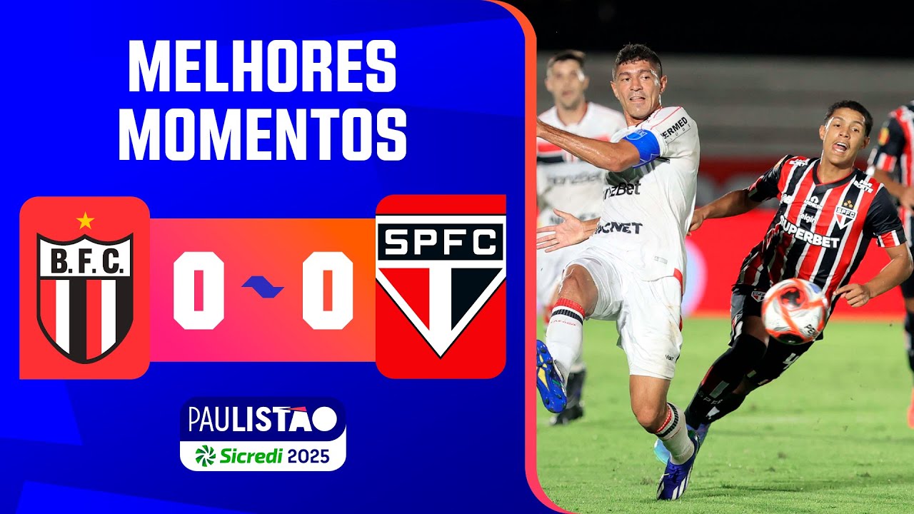 BOTAFOGO 0 X 0 SÃO PAULO | MELHORES MOMENTOS | 2ª RODADA | PAULISTÃO SICREDI 2025