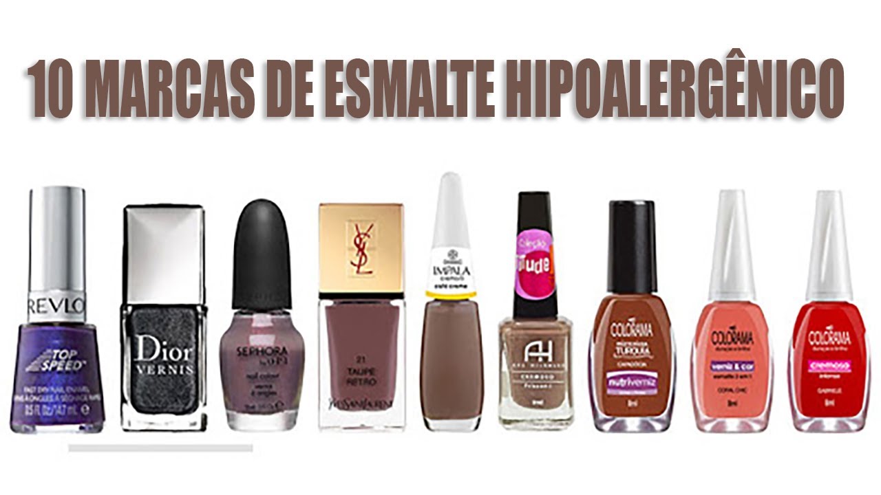 10 marcas de esmalte hipoalerg&ecirc;nico para usar sem medo