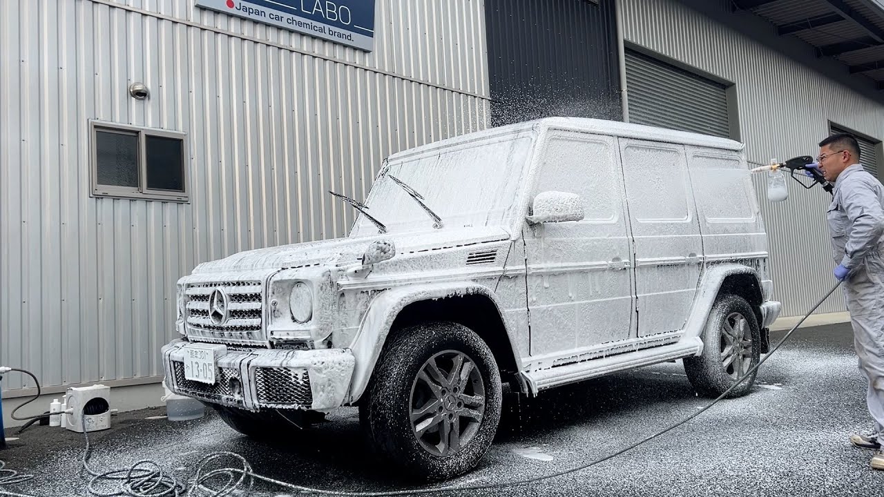 【洗いにくさＭＡＸ】長年雨晒しだったＧクラスは洗車が大変です【４２時間ガチ洗車】