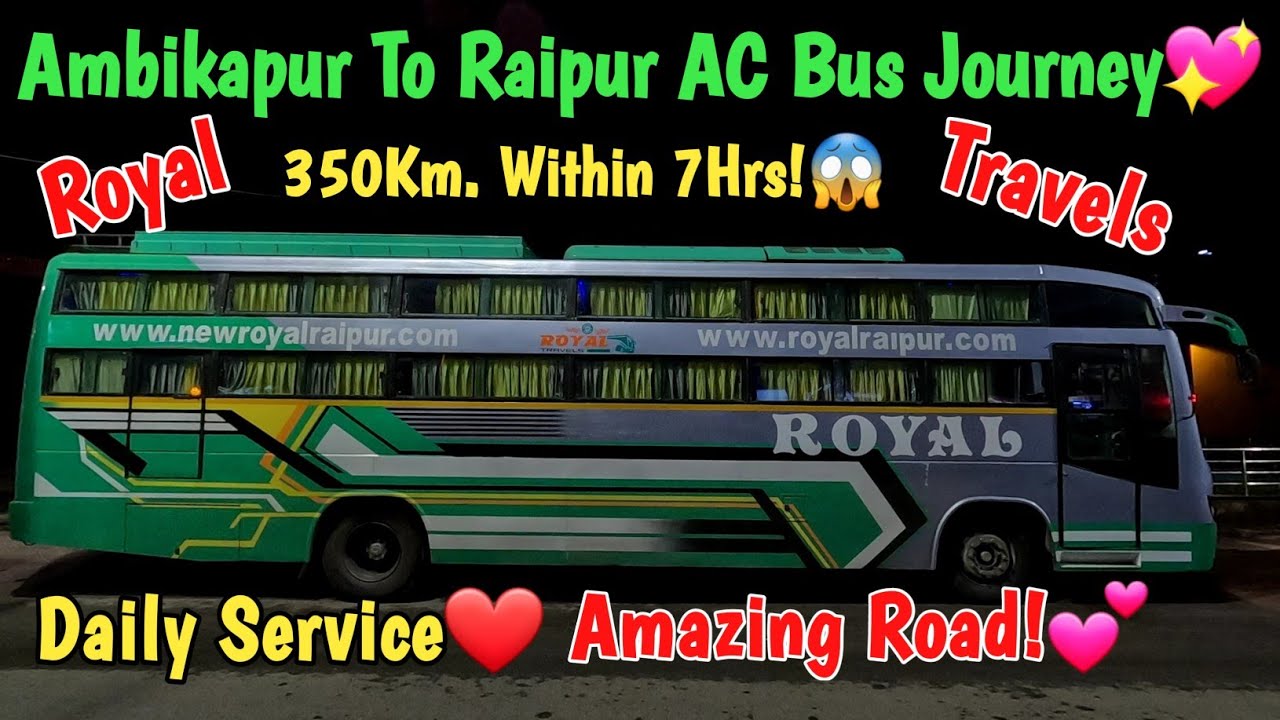 Ambikapur To Raipur Bus Journey🔥 | Ambikapur To Raipur Bus | Traveling 2 day |