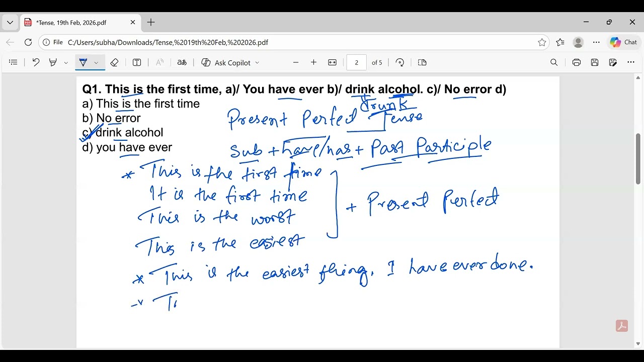Tenses in English Grammar | Complete Concept, Rules & MCQs Explained #ssc #apssb