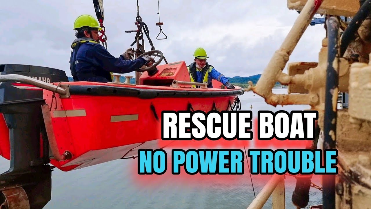 RESCUE BOAT TROUBLESHOOTING &  LAUNCHING | MARINE ELECTRICIAN