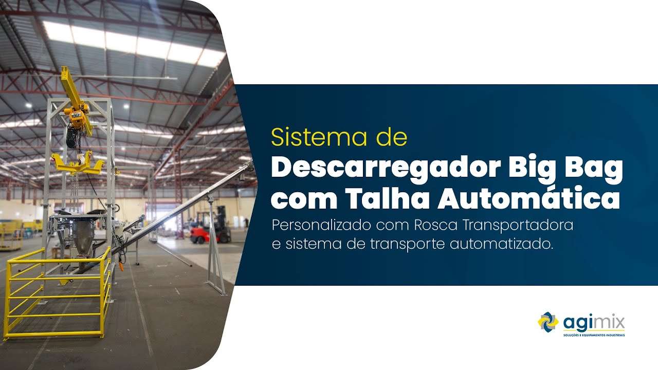 Descarregador de Big Bag Com Talha Automática | Agimix