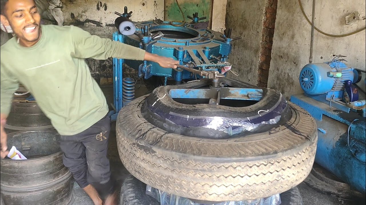 Khol Tyre Repair || 1000-20 repair tyre by Irfan and brothers tyre service