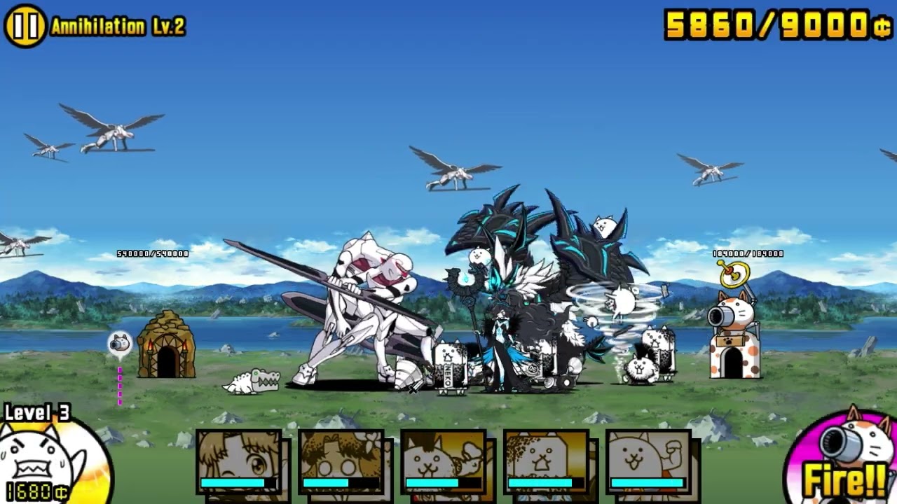 [The Battle Cats] Mass Production EVA Strikes!: Annihilation Lv.1-3