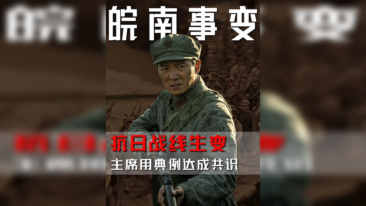 皖南事变致抗日统一战线生变，主席用一个三国战例，达成统一共识