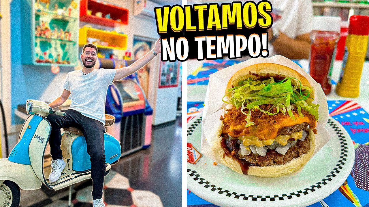 Hamburgueria TEMÁTICA anos 50 em SP - Number One