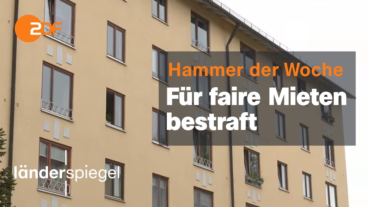Vermieter für faire Mieten bestraft | Hammer der Woche vom 03.09.22 | ZDF