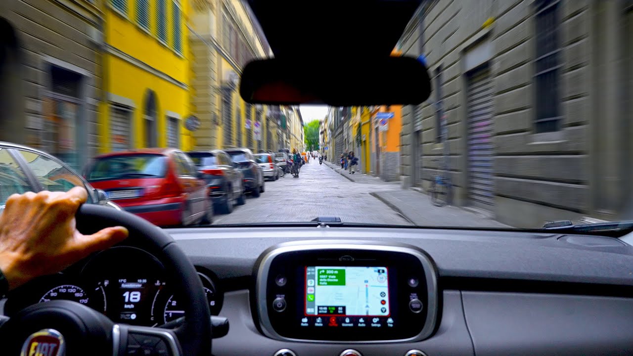 Florence, Driving tour 4k Italy - 4k60fps HDR