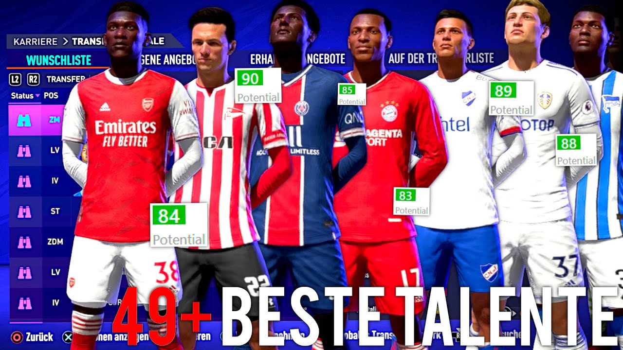BESTE TALENTE IM FIFA 21 KARRIEREMODUS !!! 🔝⚽️ 49+ Spieler für jede Position