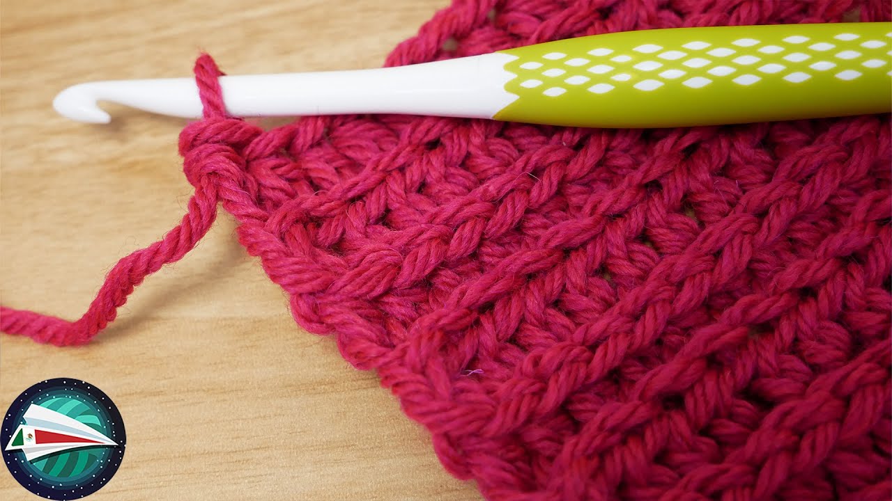 Crochet que parece dos agujas | Tutorial de tejido nueva puntada | DIY tejido