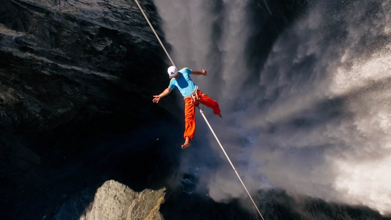 Slacklining Over the BIGGEST Waterfall  Slacklife Series Episode 4 - Ep. 4