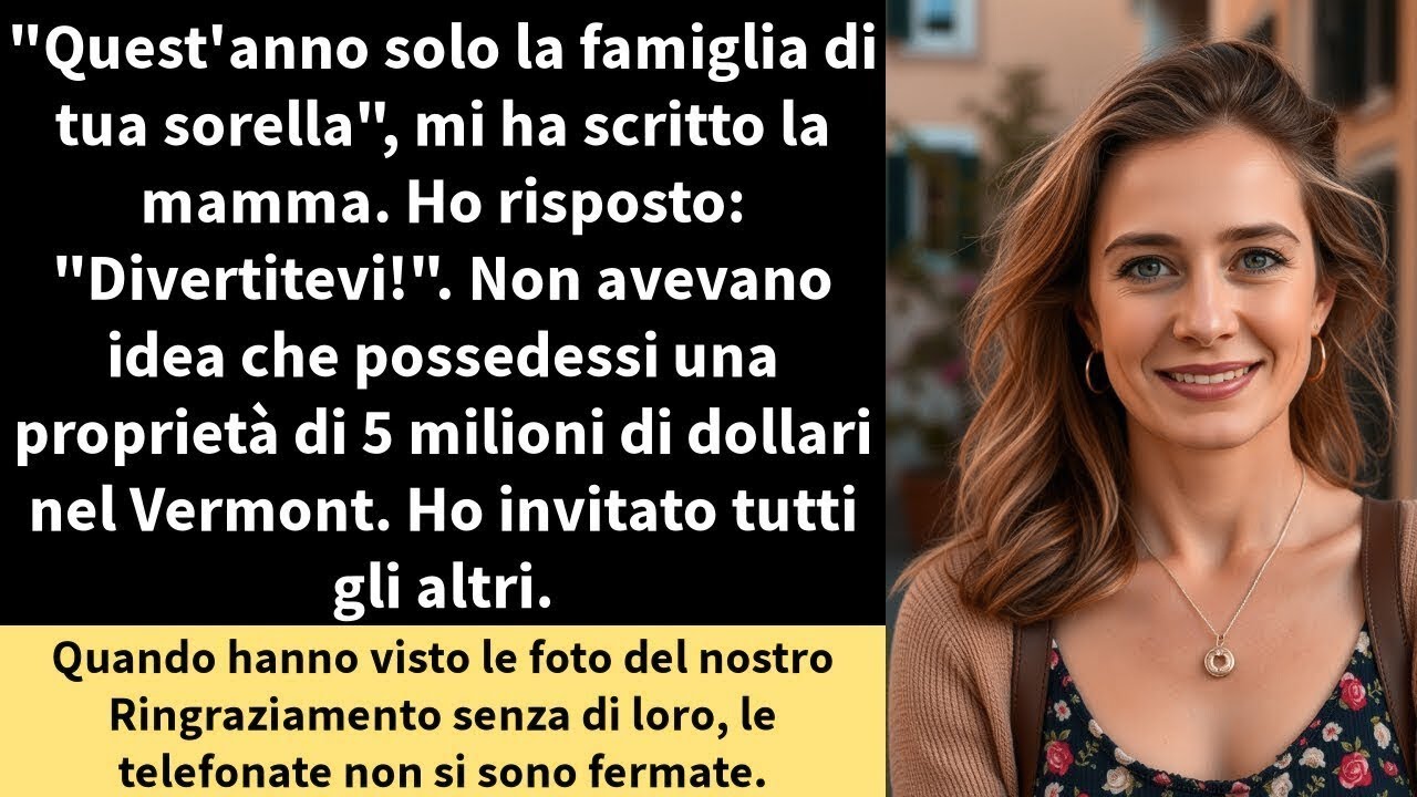 Quest'anno solo la famiglia di tua sorella , mi ha scritto mia madre  Io ho risposto   Divertit