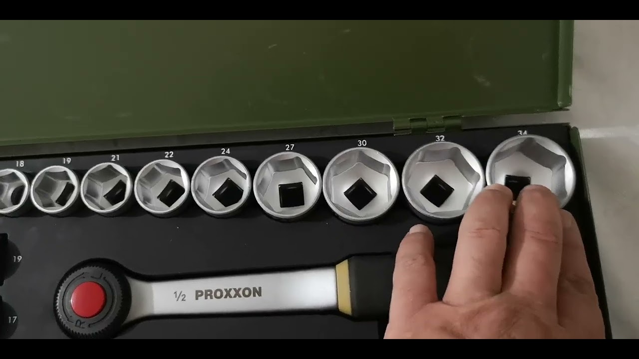 PROXXON 1/2 inç 29 parça lokma takımı inceleme