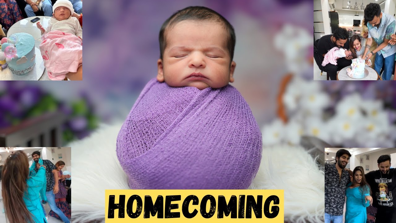 Our Baby's GRAND WELCOME at HOME ! 😮