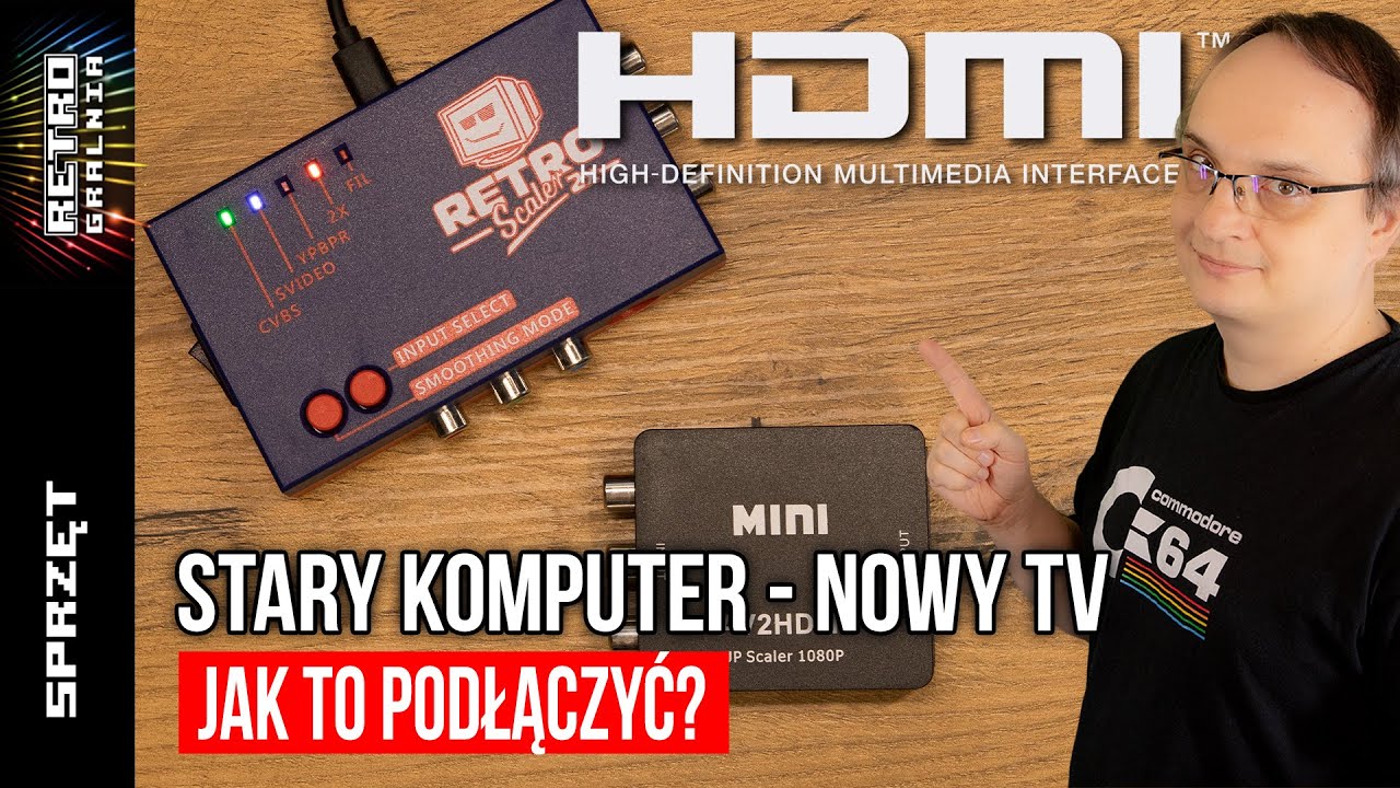📺 Tani sposób na podłączenie starego komputera do TV HDMI - Retroscaller 2x