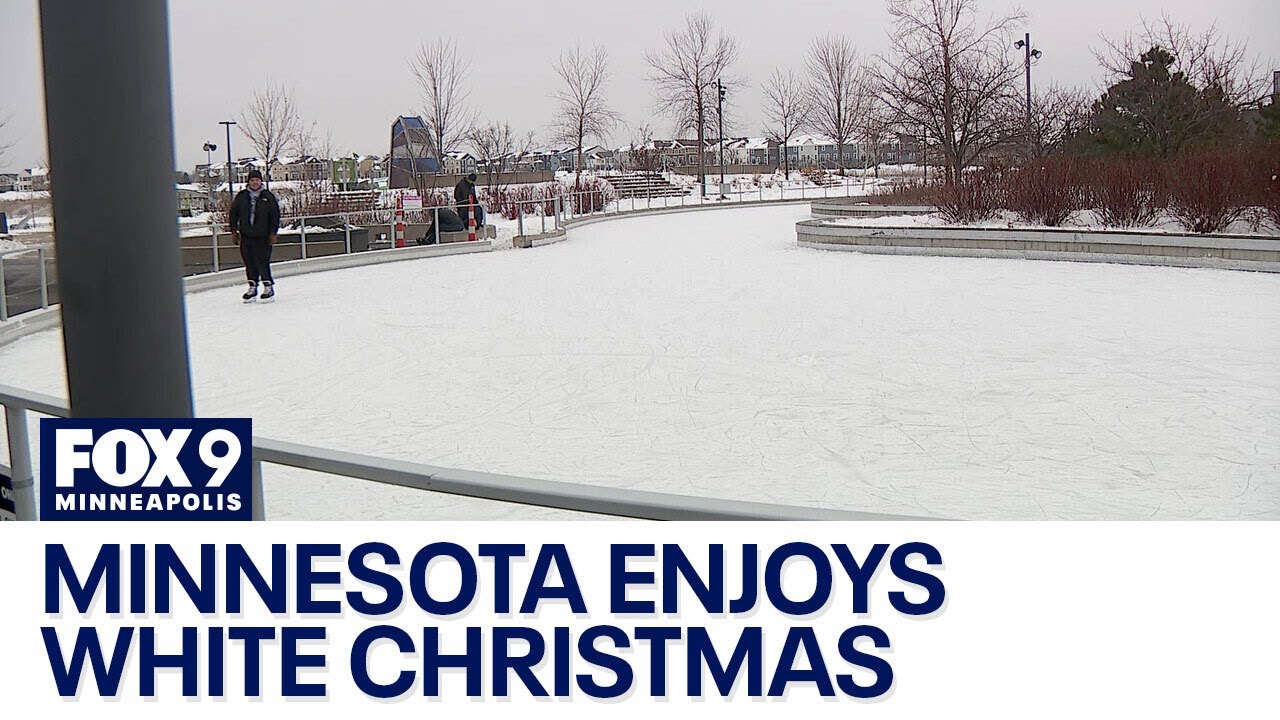 Minnesotans enjoy white Christmas, winter weather