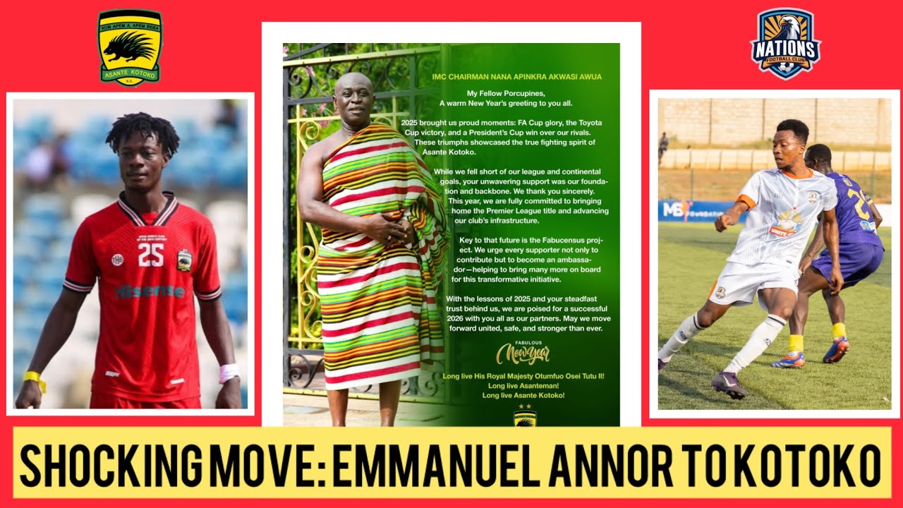 🔥🔥EIIII EMMANUEL ANNOR TO KOTOKO… COACH KWASI APPIAH FIRES ON KOTOKO