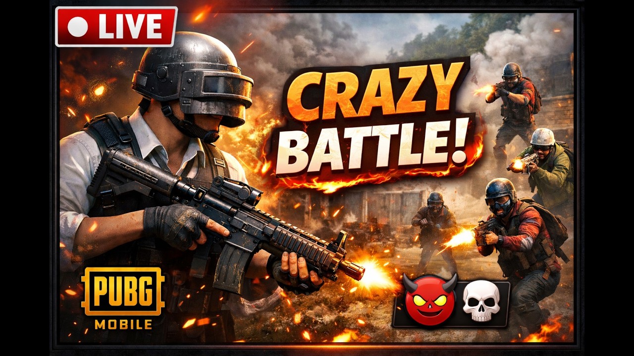 PUBG LIVE 🔴 | Crazy Rush Gameplay