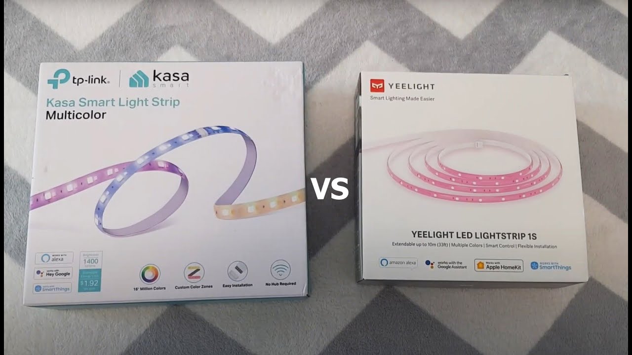 Умные Лед ленты TP-LINK KASA RGBIC vs YEELIGHT 1S LED Smart Light Strip | Cравнение и обзор