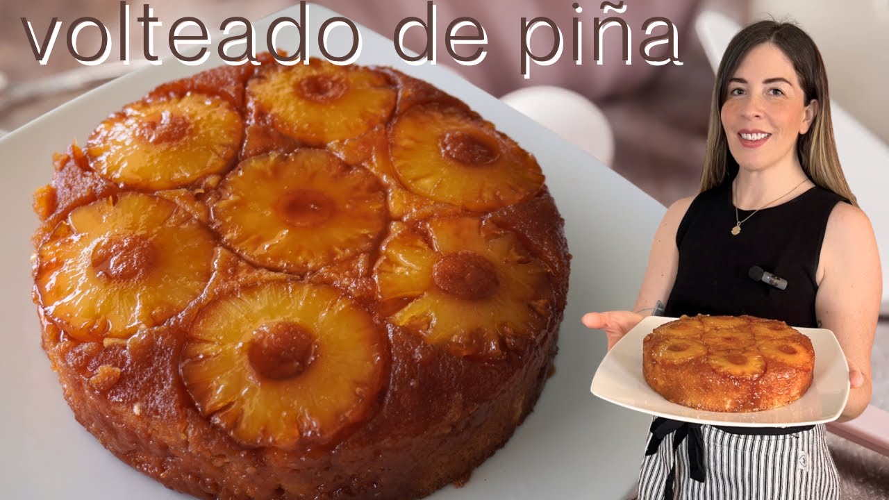 volteado de piña con extra caramelo