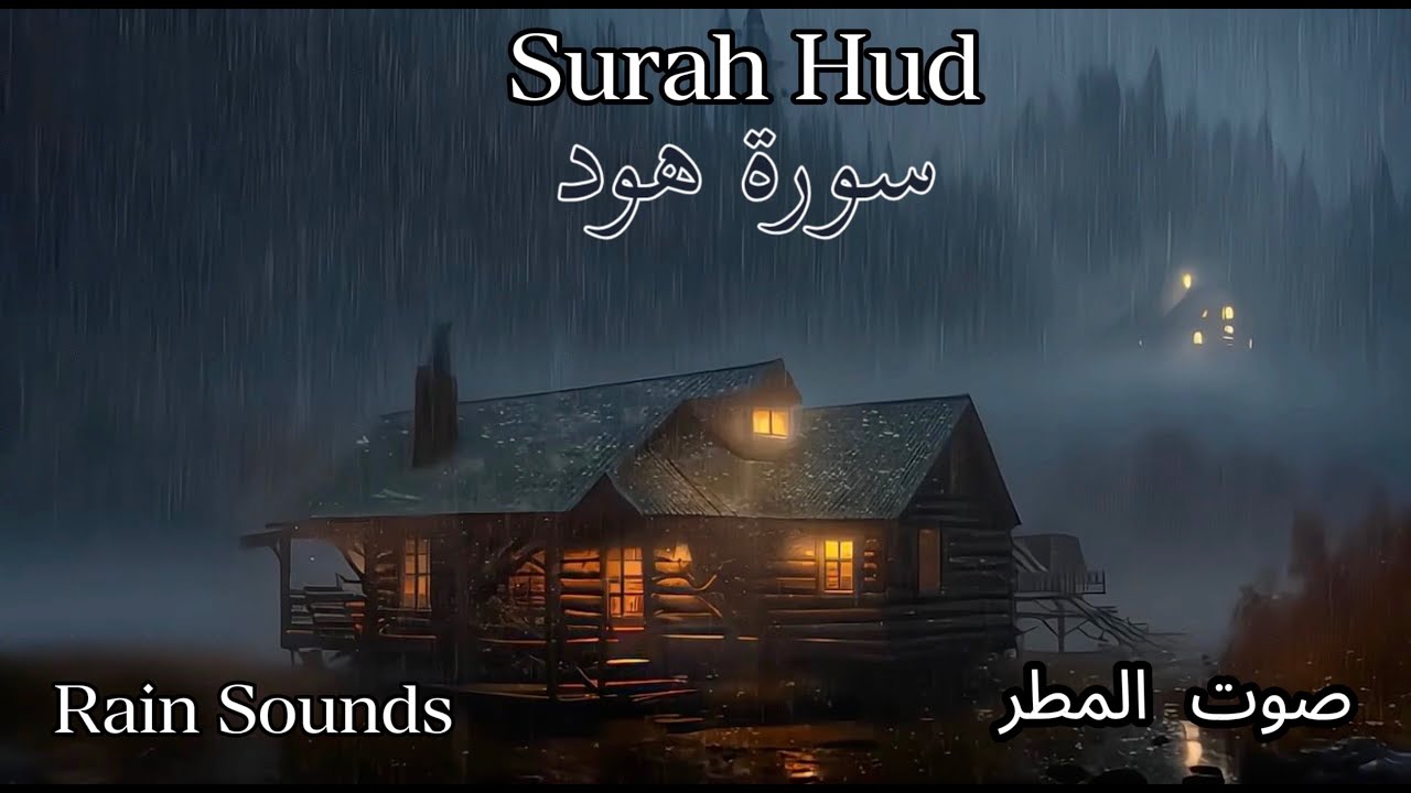 Surah Hud with Rain Sheikh Mishary Rashed Elafasy for Relaxing, Sleep, Study NO ADS
