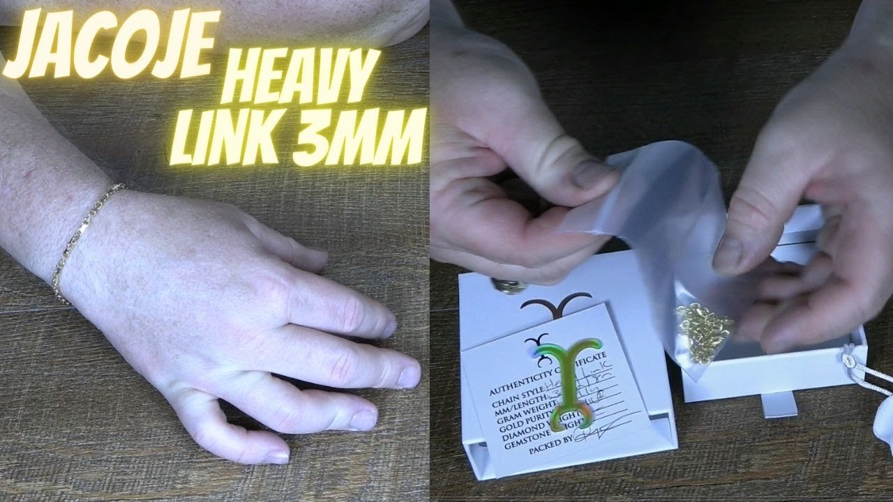 Jacoje 3mm heavy link unboxing