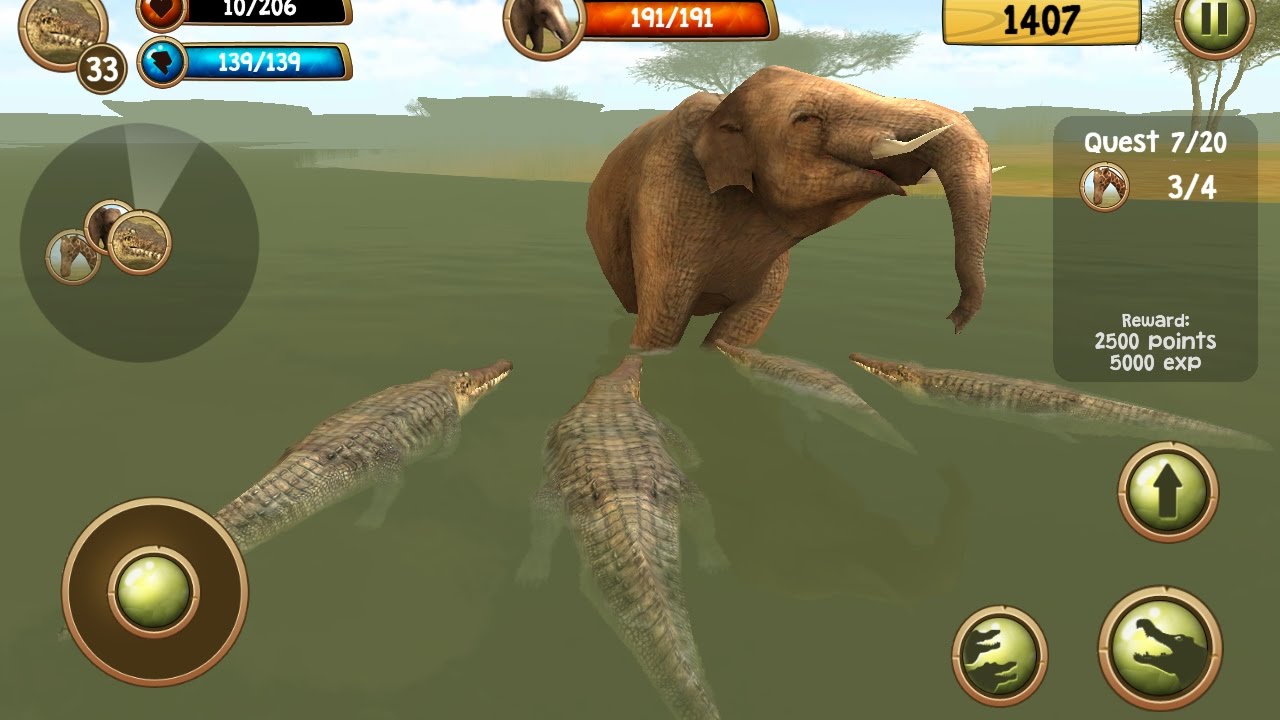 Wild Crocodile Simulator 3D ▶️Best Android-iOS Games GamePlay 1080p(by Turbo Rocket Games )