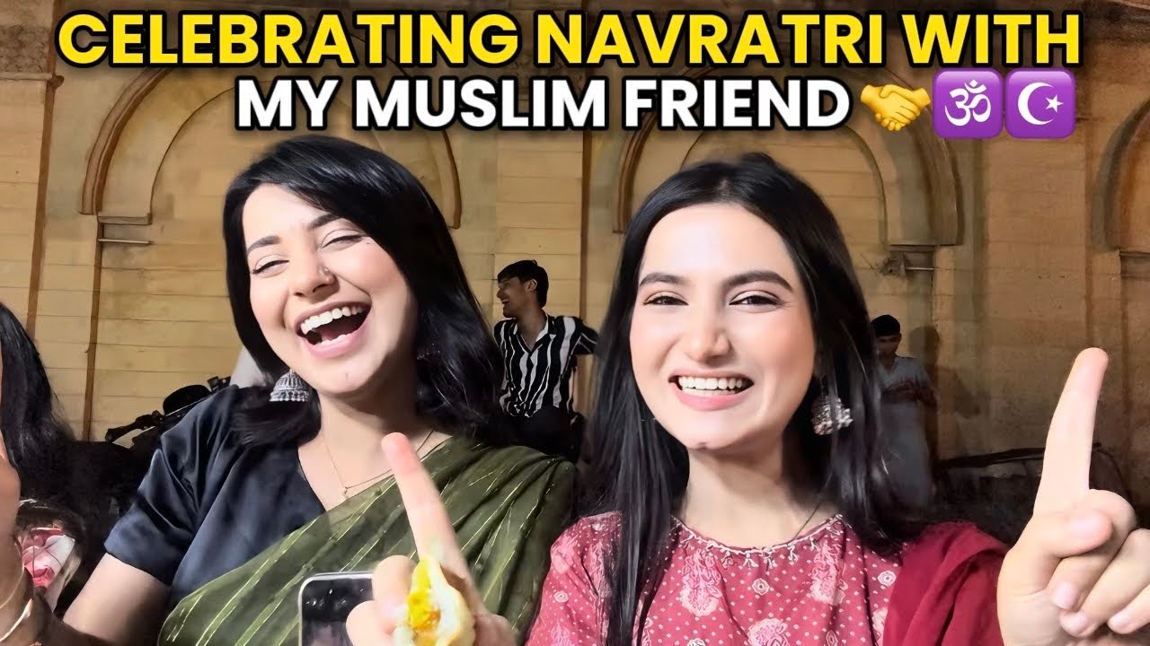 Navratri in Karachi Pakistan 🇵🇰 🕉️| Celebrating with My Muslim Friend at Swaminarayan Temple