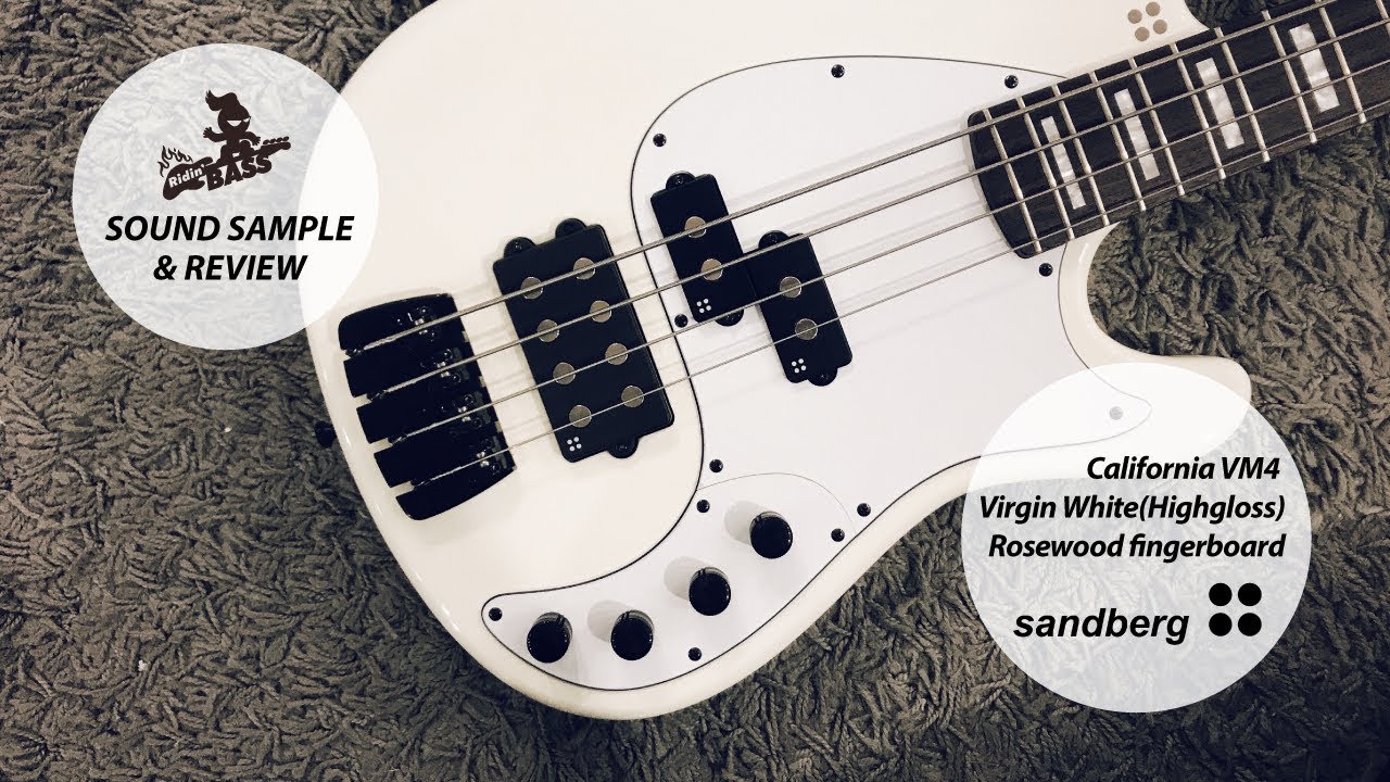 Sandberg   California VM4Highgloss Virgin White, Rosewood Fingerboard