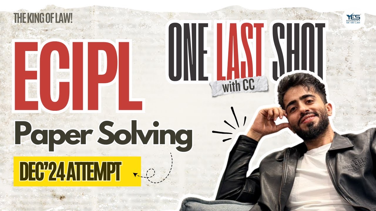 ECIPL Dec'24 Paper Solution Line by Line | CS Executive | 100% Exam Oriented | Adv Chirag Chotrani