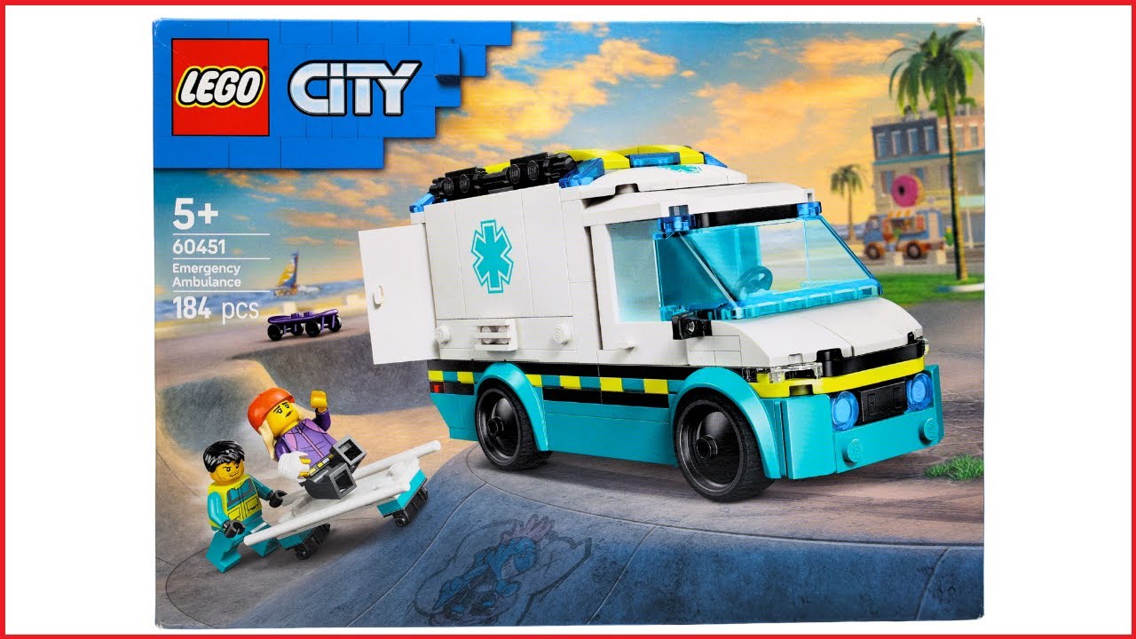 LEGO City 60451 Emergency Ambulance Speed Build