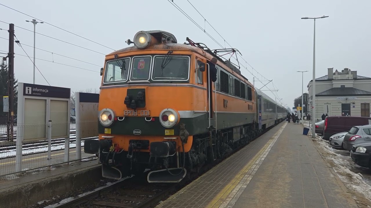EP08-001 departs Lodz Chojny on Tuesday 10th February 2026