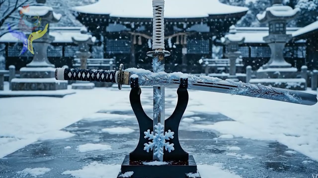 Snow Shrine Katana &bull; Frozen Courtyard Stillness &bull; Samurai Zen Ambient