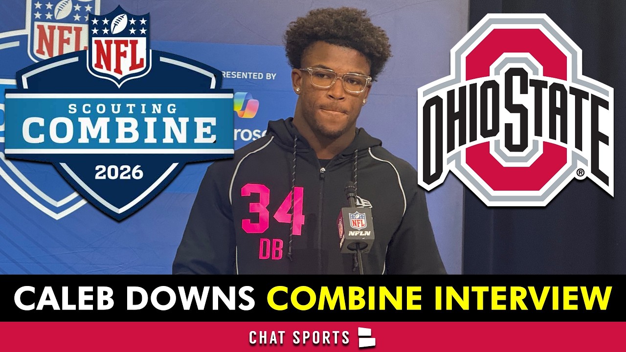 🚨EXCLUSIVE Caleb Downs NFL Draft Combine Press Conference | Ohio State Football News
