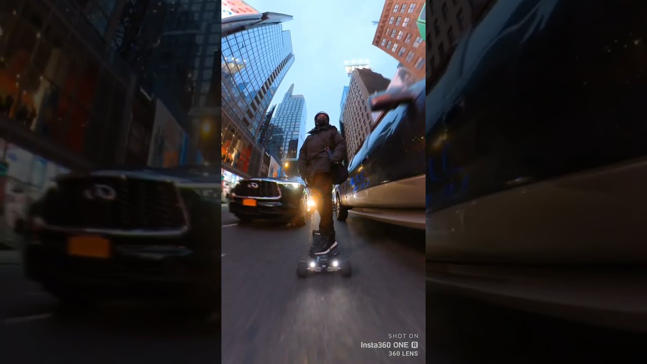 OMNI ELECTRIC SKATEBOARD (❤️‍🔥💪💥2ND GEAR ONLY(E)* NYC STREETS 🤬 POTHOLES,TRAFFIC😖 OMNI ESC 90A(FOC)