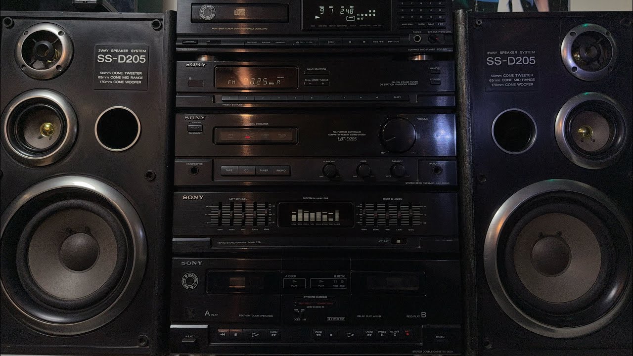 Diseño y sonido característico de una época | Sony LBT-D205