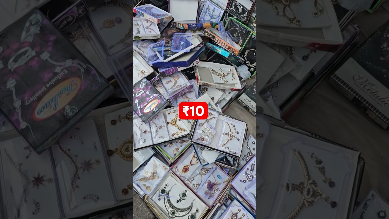 Jewellery market Delhi Sadar Bazar | patri bazar sabse sasti market #shortsvideo #dehlimarket