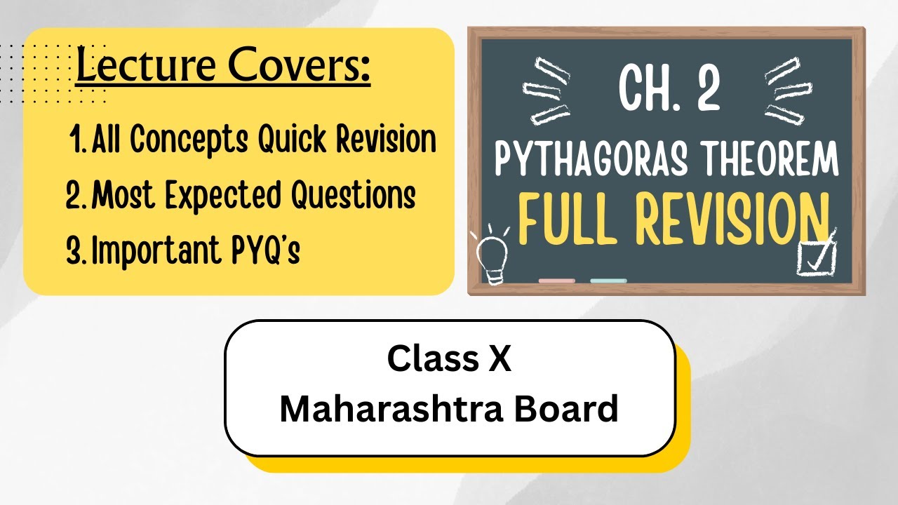 Pythagoras Theorem | Class 10 SSC | Maharashtra Board