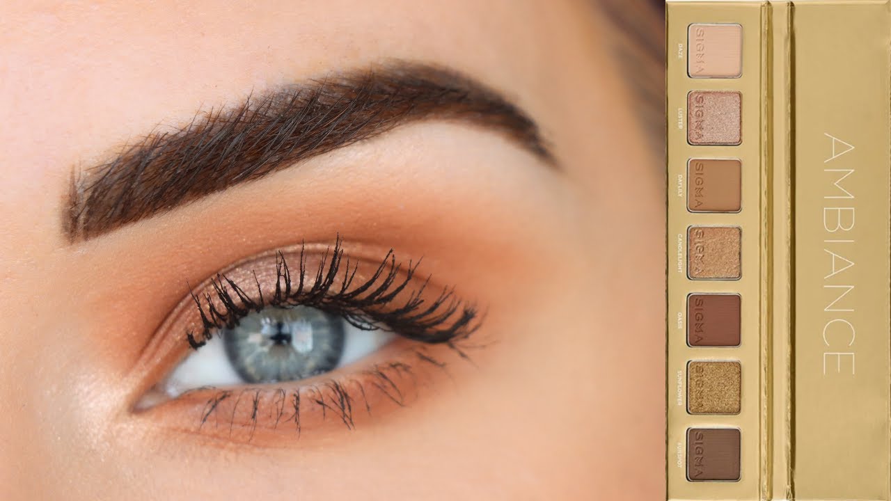 Sigma Mini Ambiance Palette | EASY Bronze Eyeshadow Tutorial Using Only 1 Brush!