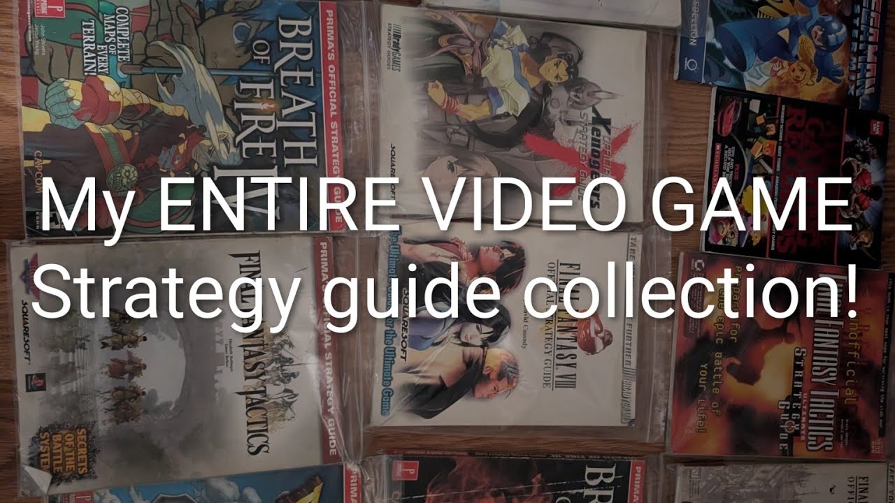 My ENTIRE Collection of video game strategy guides and books