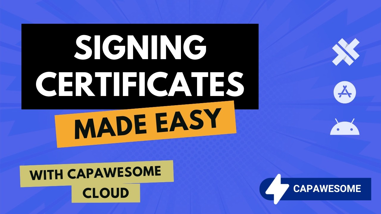 Managing Signing Certificates and Provisioning Profiles in Capawesome Cloud